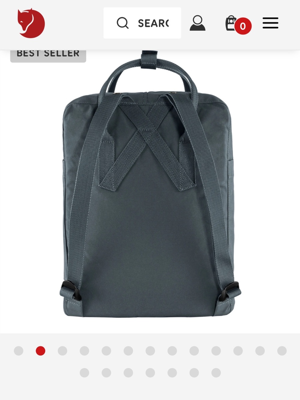 Fjallraven Kanken backpack. Very good condition. Color Graphite/Dark green. - Picture 12 of 16